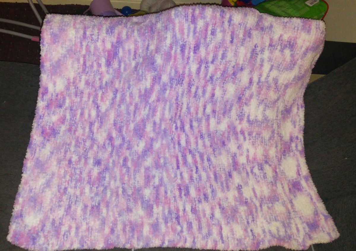 Izzy's Knitted blanket