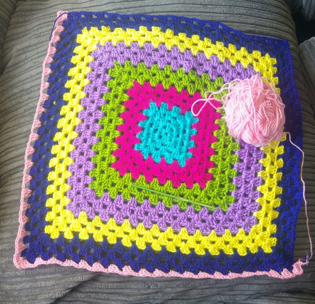 Latest WIP A Crochet Blanket For Eva Relentlessly Purple