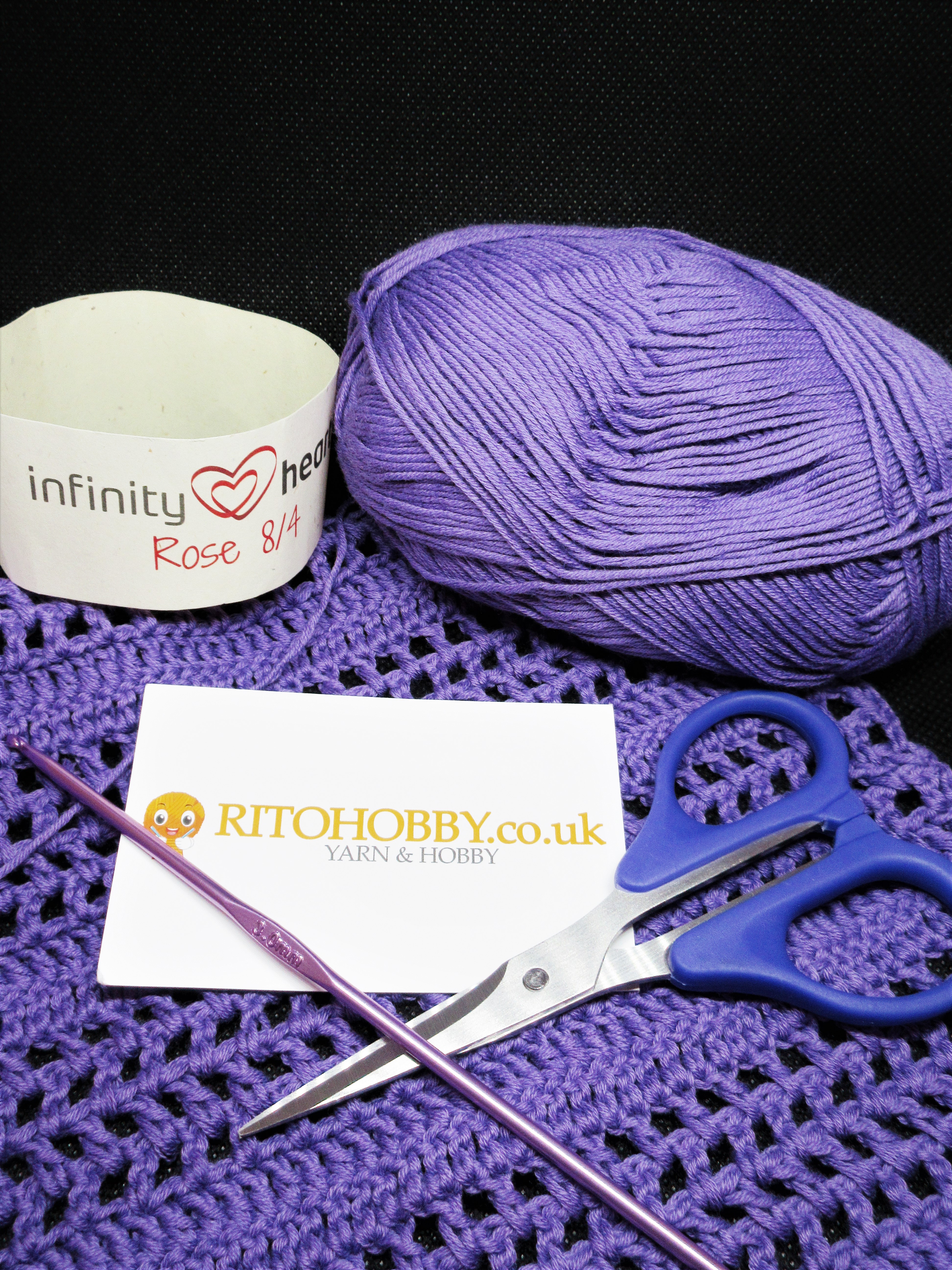 Purple Crocheted Summer Caridgan Using Ritohobby Yarn
